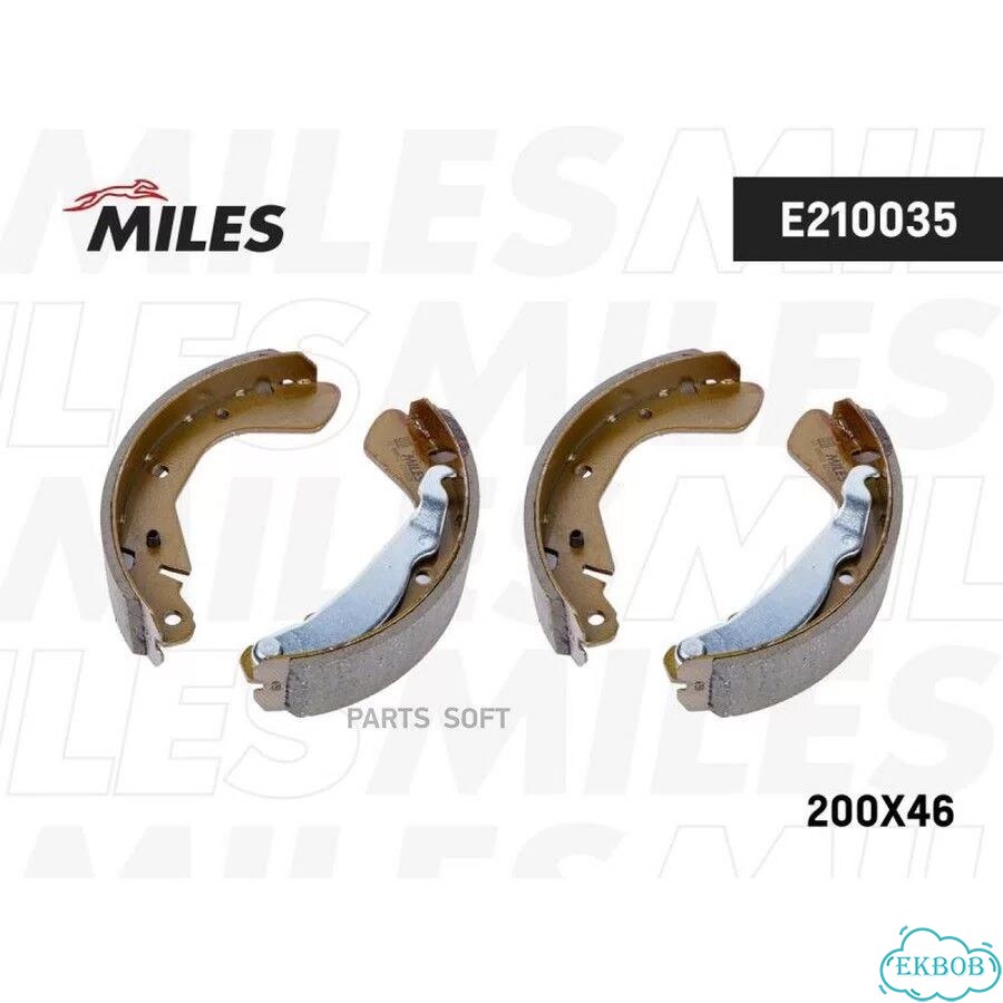 Miles E210035 Колодки торм.бар.opel astra/corsa/ vectra/daewoo cielo/espero/ lanos/nubira 88 фото 1
