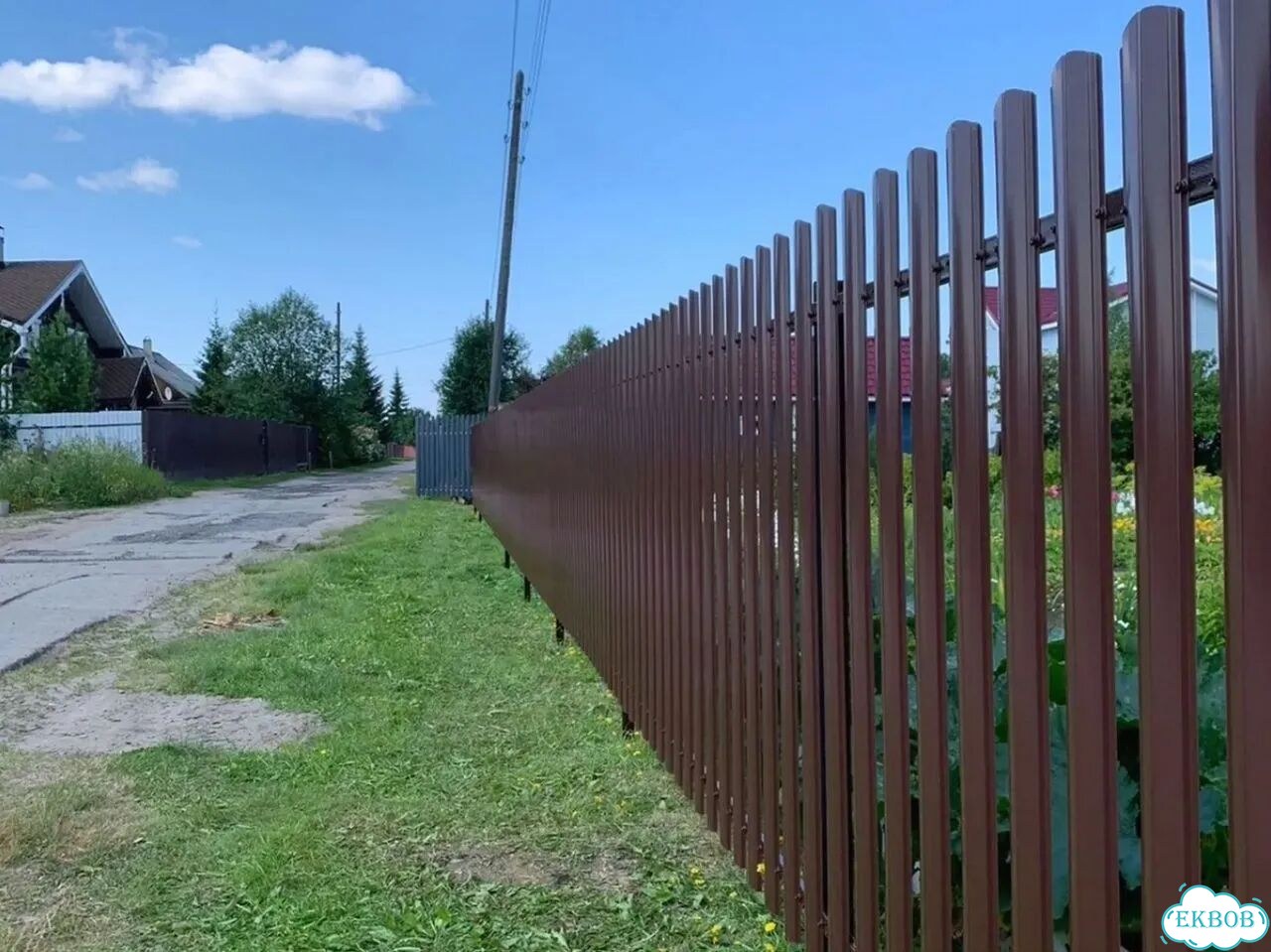 Установка заборов Установка забора Монтаж забора фото 8
