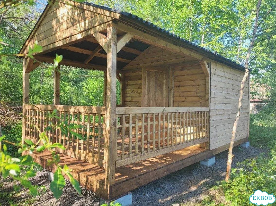 Беседка с хозблоком фото 3