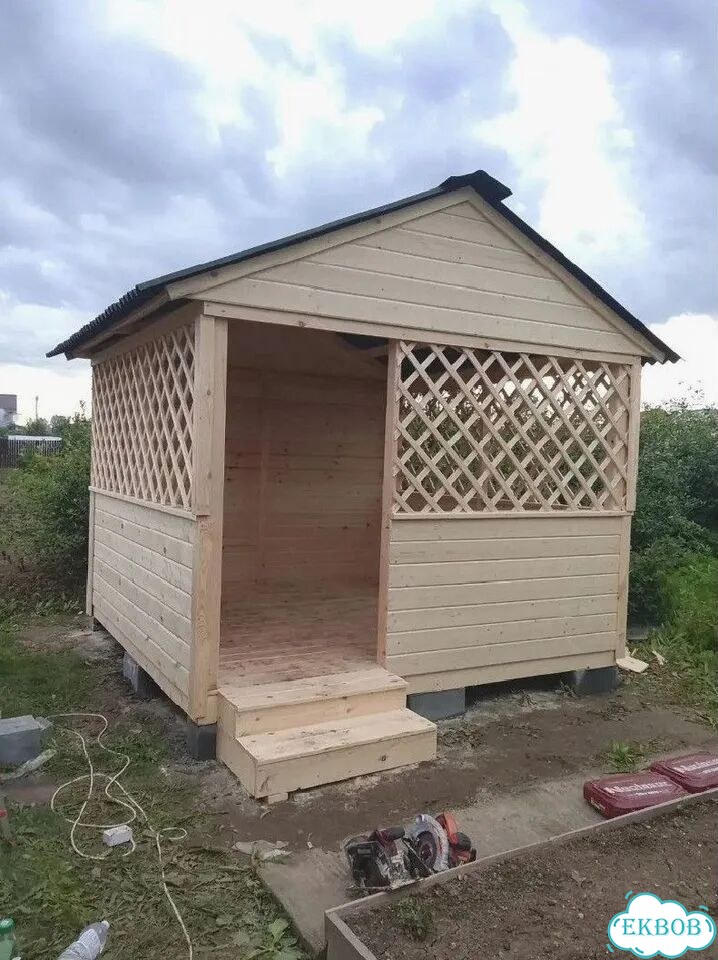 Изготовление беседок из дерева фото 3