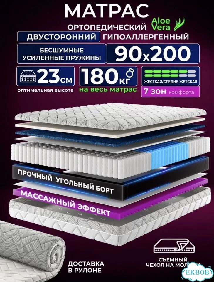 Матрас 90х200 фото 3