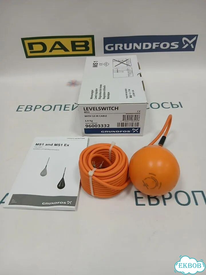 Поплавковый выключатель Grundfos MS1, с кабелем фото 1