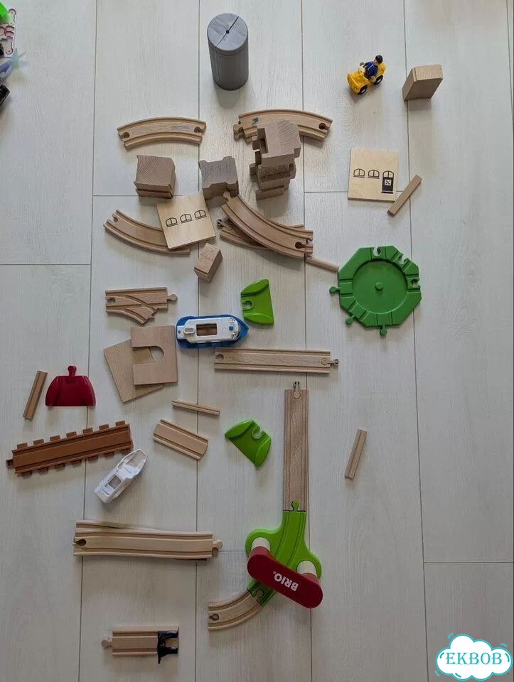 Деревянная железная дорога IKEA + brio фото 5