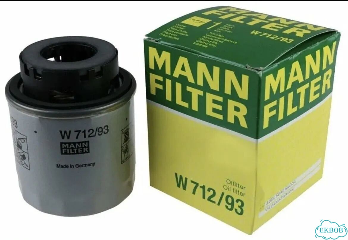 Масляный фильтр mann W712/93 фото 1