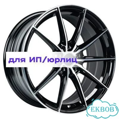 Inch 8x18/5x112 ET38 D66,6 FA8533 Gloss Black Machined Face (ZJH) фото 1