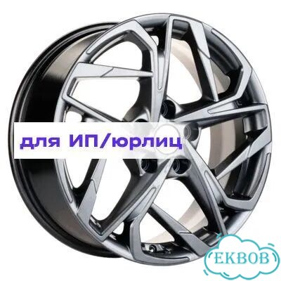 Khomen Wheels 7x17/5x114,3 ET50 D67,1 KHW1716 (CX-5/Seltos/Optima) Gray фото 1