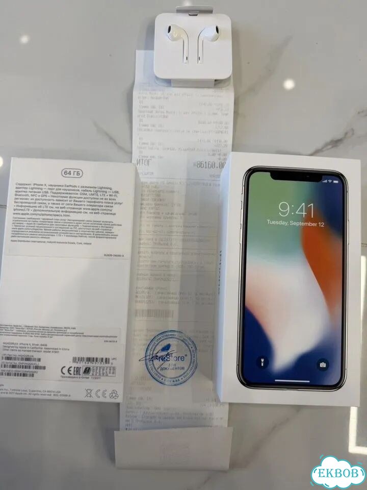 iPhone X, 64 ГБ, 1 SIM фото 3