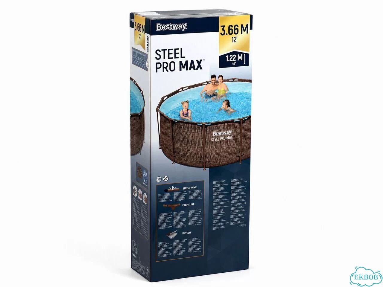 Бассейн каркасный Bestway Max 366*122 561JH фото 9