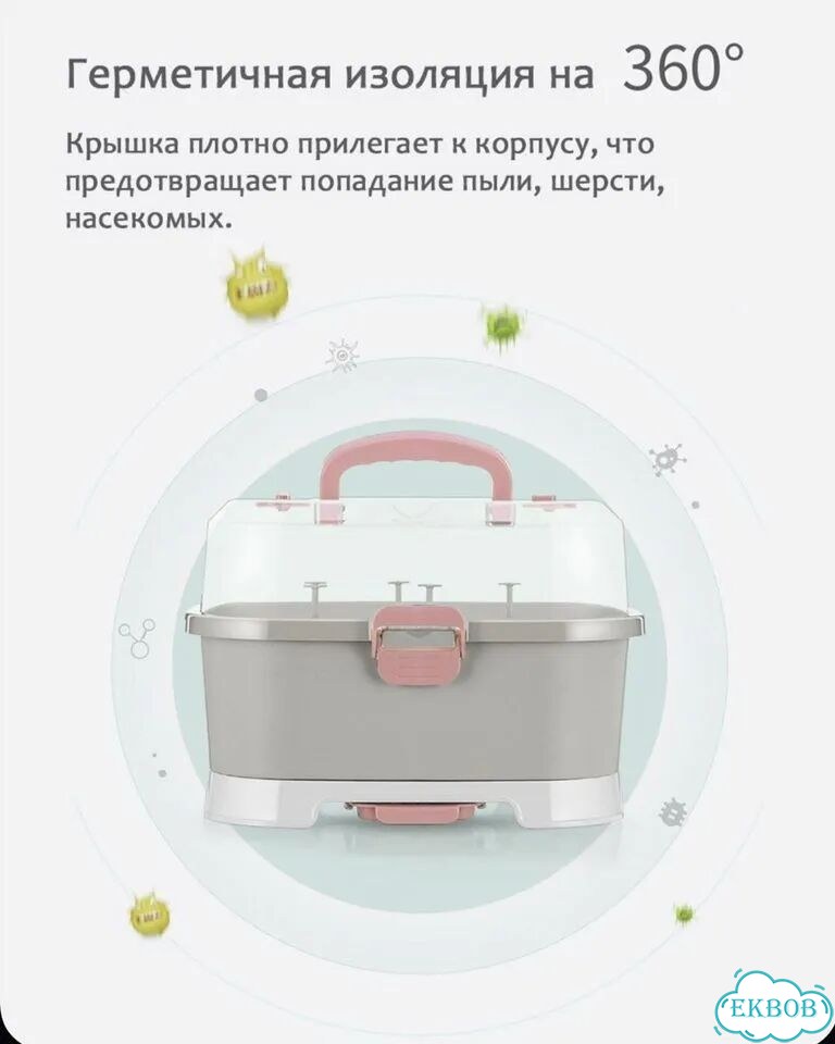 Сушилка для бутылочек с крышкой и поддоном фото 4