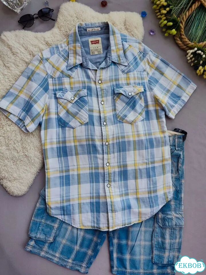 Рубашка мужская из 100% хлопка Levi's фото 1
