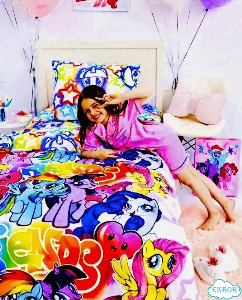 Детское постельное белье My little Pony светится фото 3