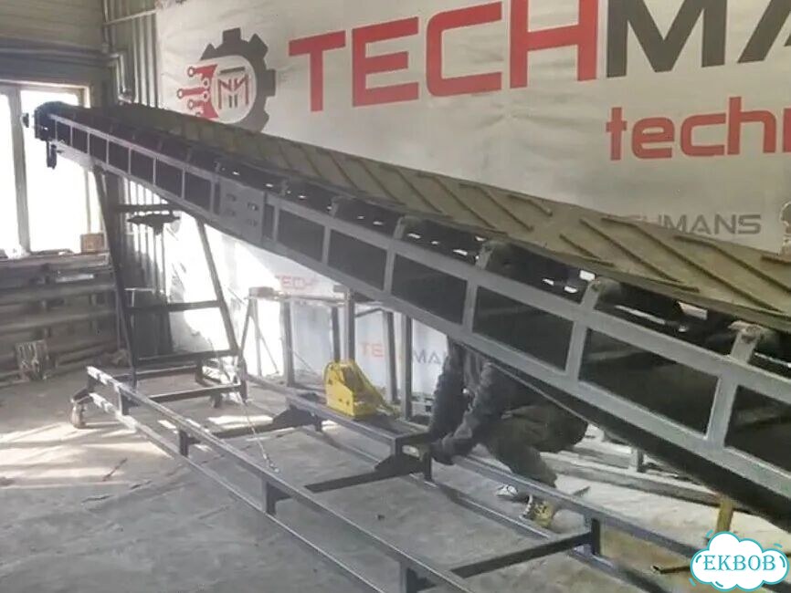Наклонные транспортеры ленточные L-конфигурации фото 11