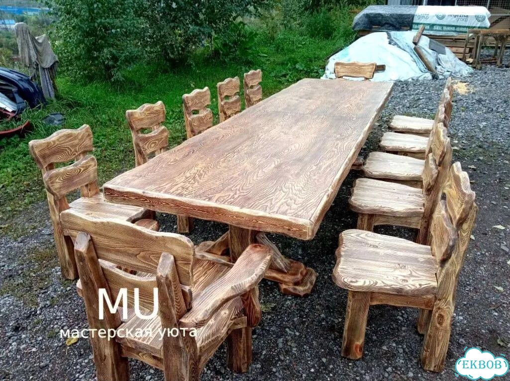 Кухонный деревянный стол 150 х 80 см фото 5