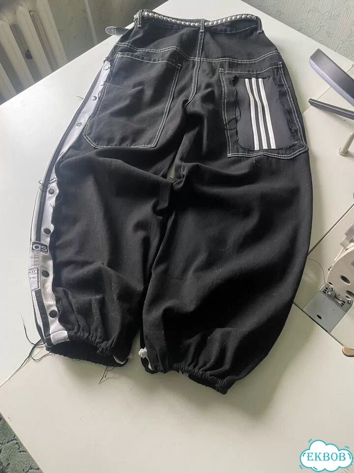 Джинсы adidas jnco кастом фото 1