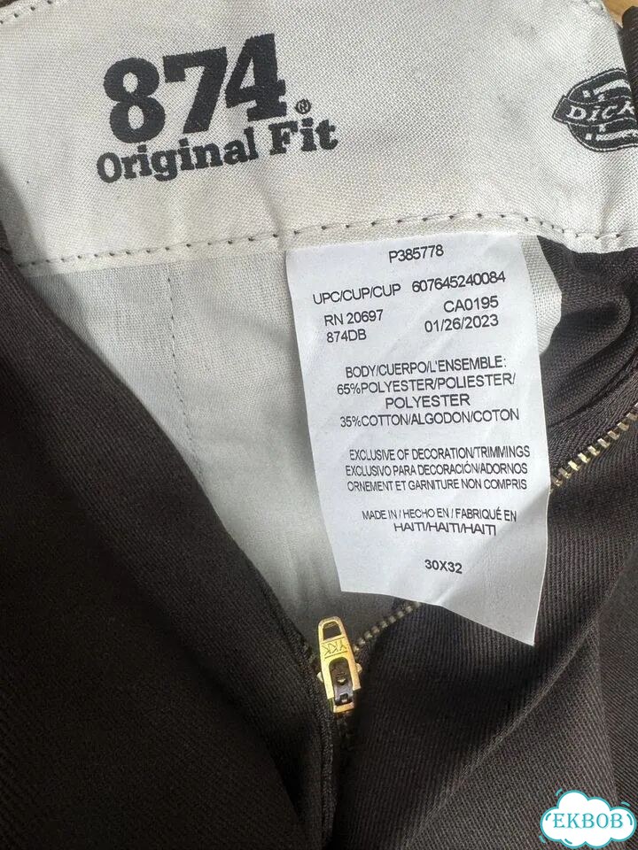 Dickies 874 original fit 30/32 (Dark brown) фото 3