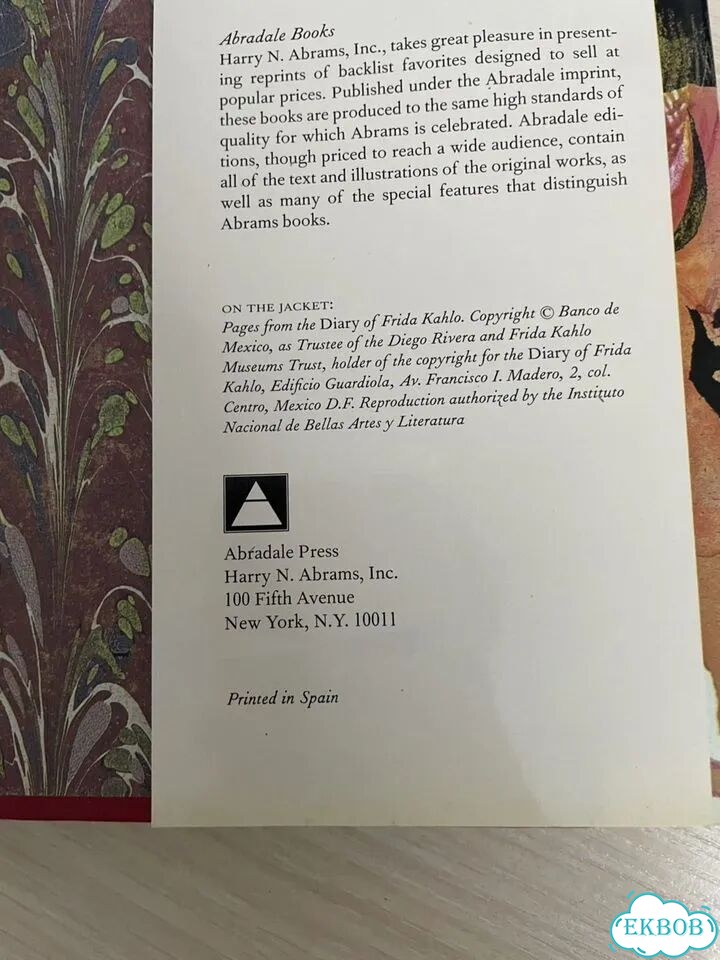 Книга автобиография Frida Kahlo фото 5