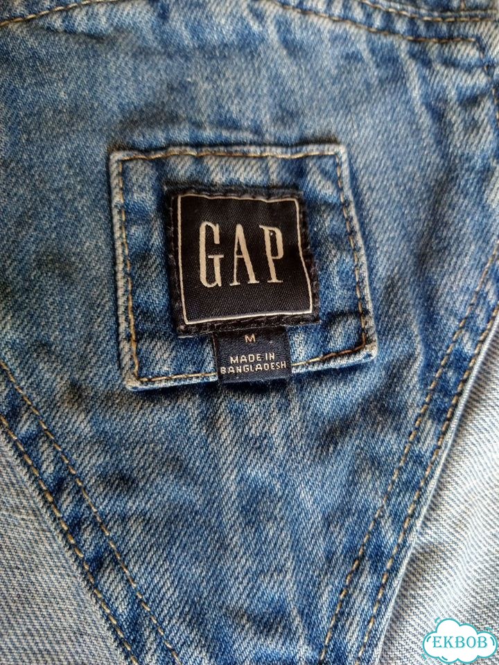 Полукомбинезон - шорты джинсовый женский Gap фото 5