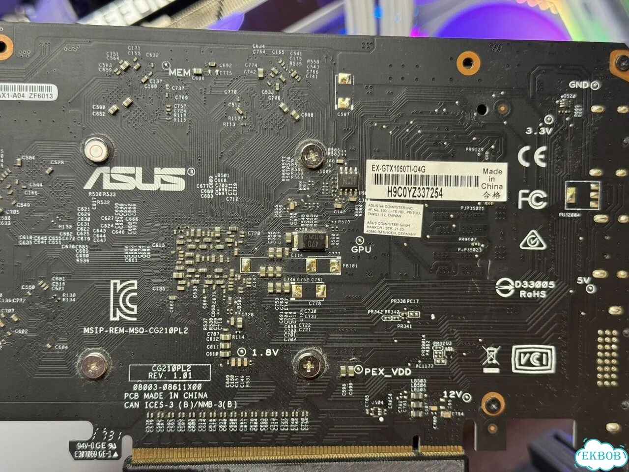 Игровая видеокарта GTX 1050ti фото 6