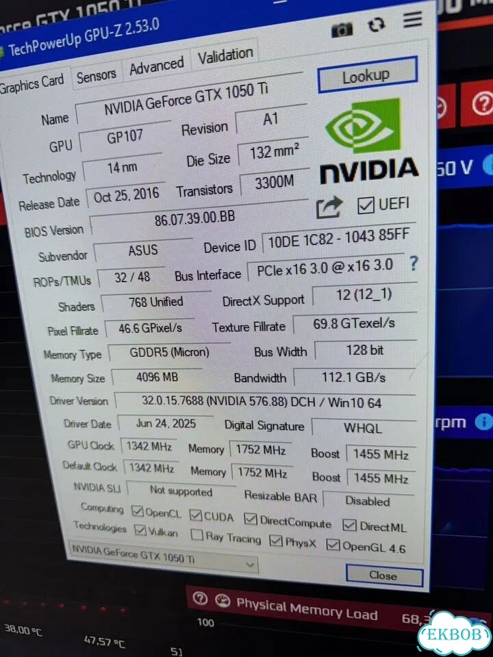 Игровая видеокарта GTX 1050ti фото 9
