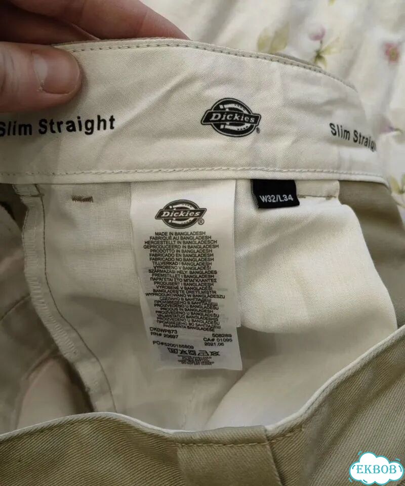 Штаны брюки Dickies бежевые фото 5