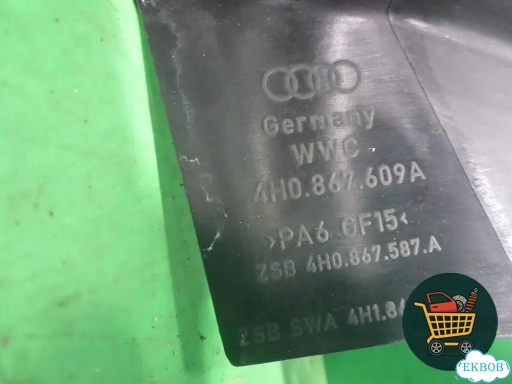 Накладка двери передней левой (на рамку) (4H0867609A) Audi A8 с 2009-2017г (А8) фото 4