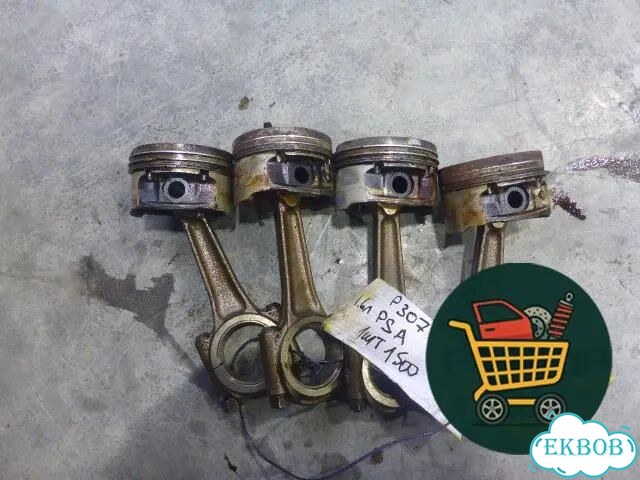 Поршень с шатуном (1.6л.PSA) Peugeot 307 с 2001-2007г фото 2