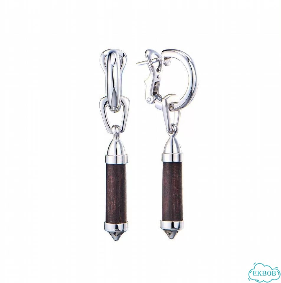 Серьги Chaumet White Gold Wooden Bullet фото 1