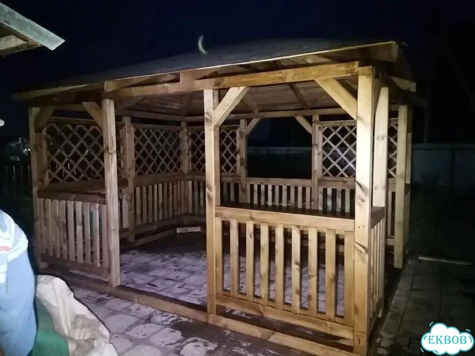 Беседка домик фото 3