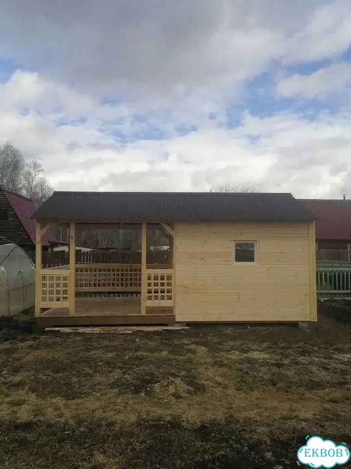 Беседка из дерева шатер фото 1