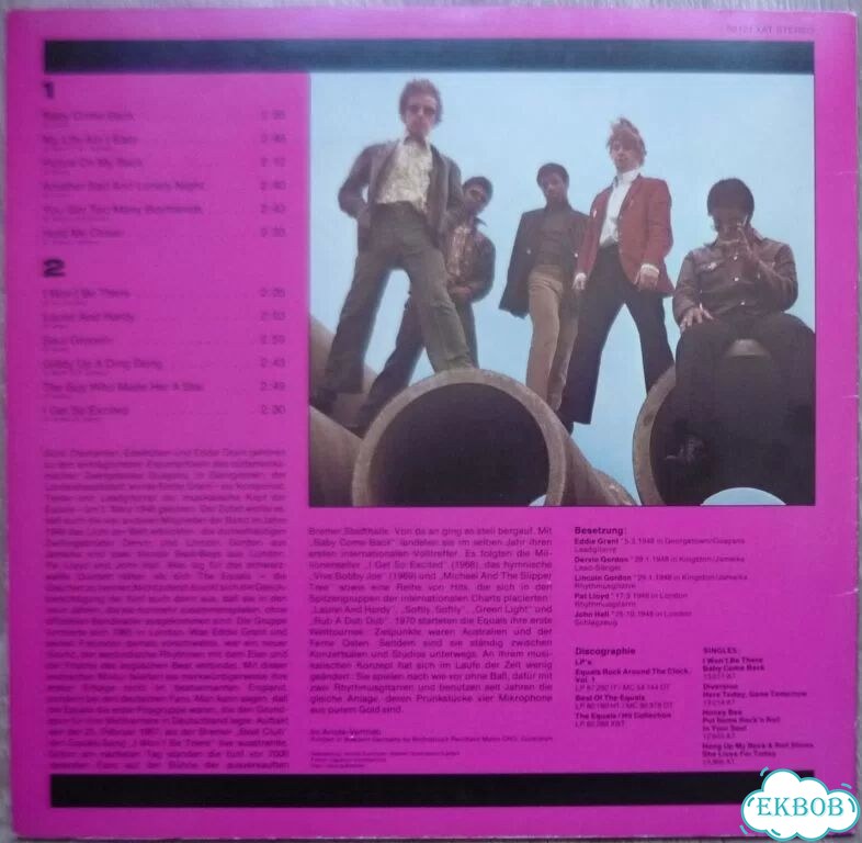 Equals'(Eddy Grant) Greatest Hits винил LP фото 2