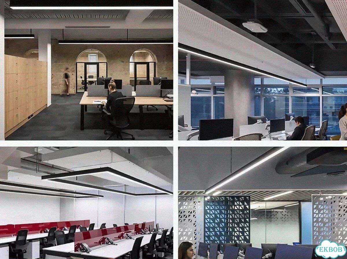 Линейный подвесной светодиодный светильник фото 6