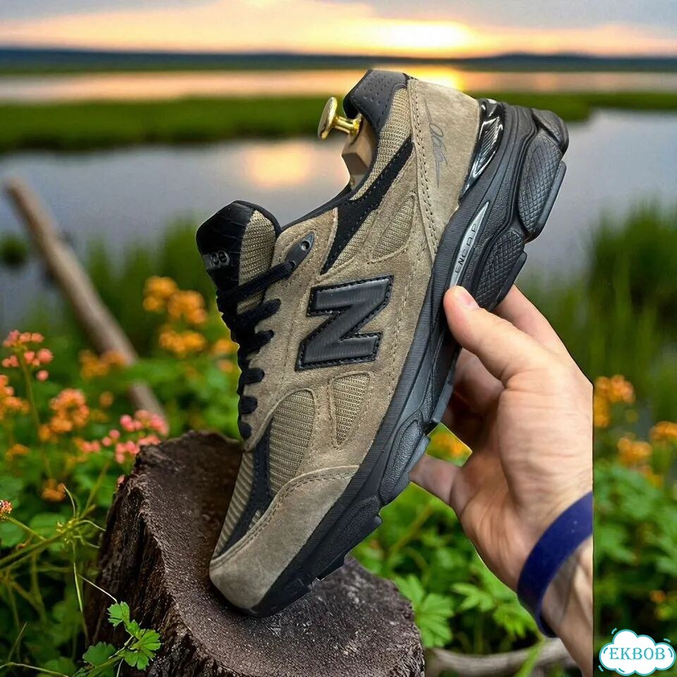 New Balance 990. Кофейная замша, люкс качество фото 2
