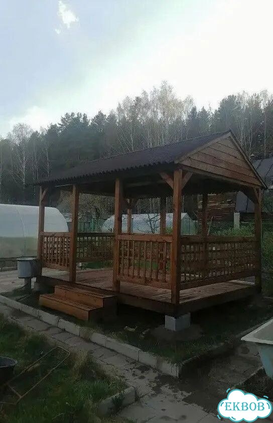 Изготовление беседок из дерева фото 5