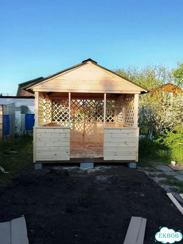Беседка с хозблоком фото 1