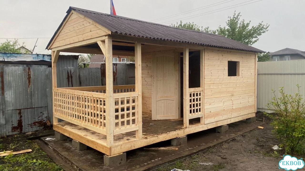 Беседка с хозблоком фото 6