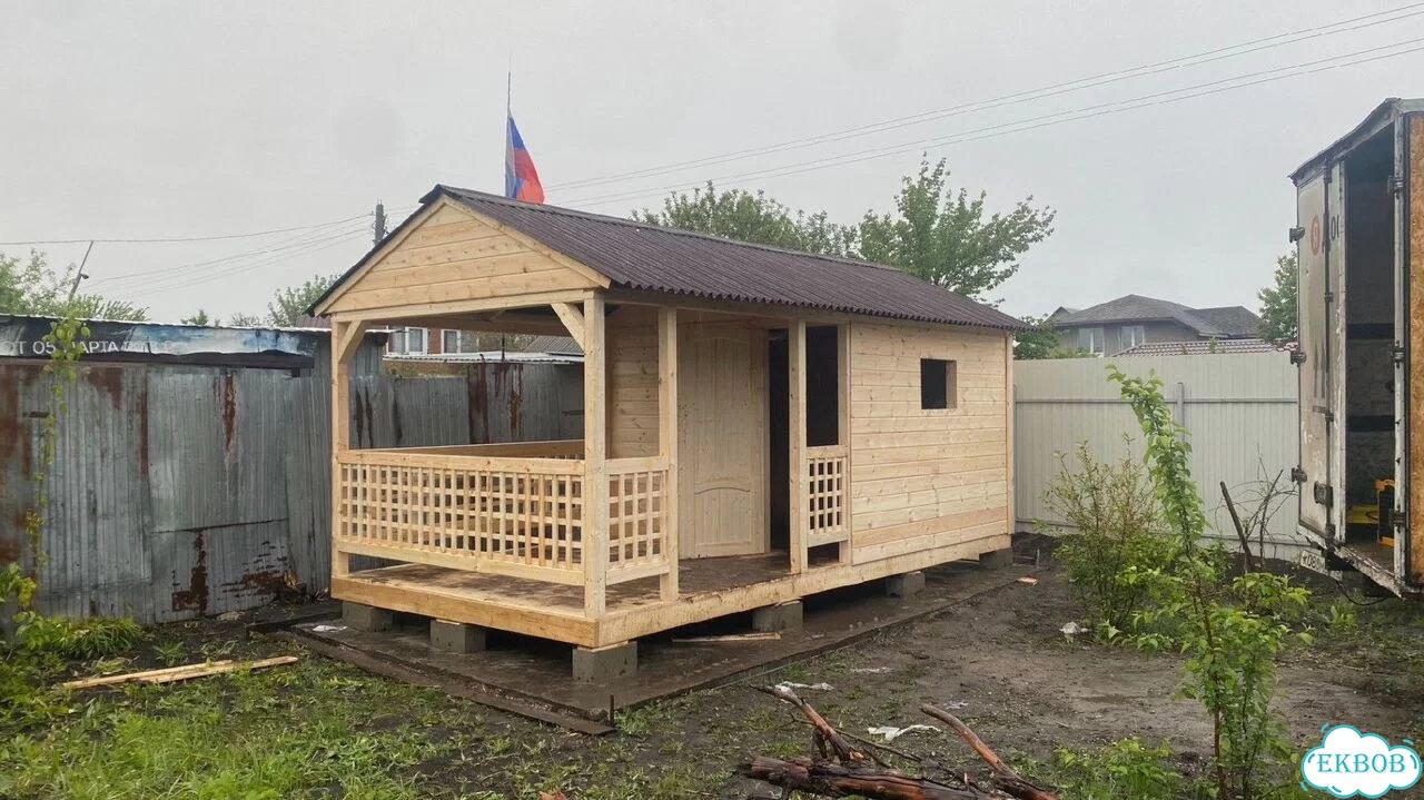 Беседка с хозблоком фото 7