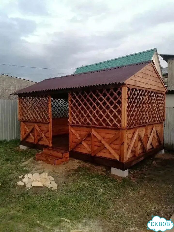 Беседка шатер фото 3