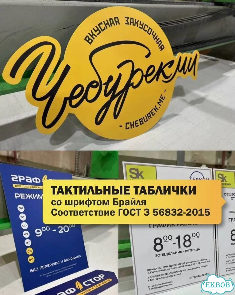 Изготовление табличек, указатели, панели, стенды фото 1