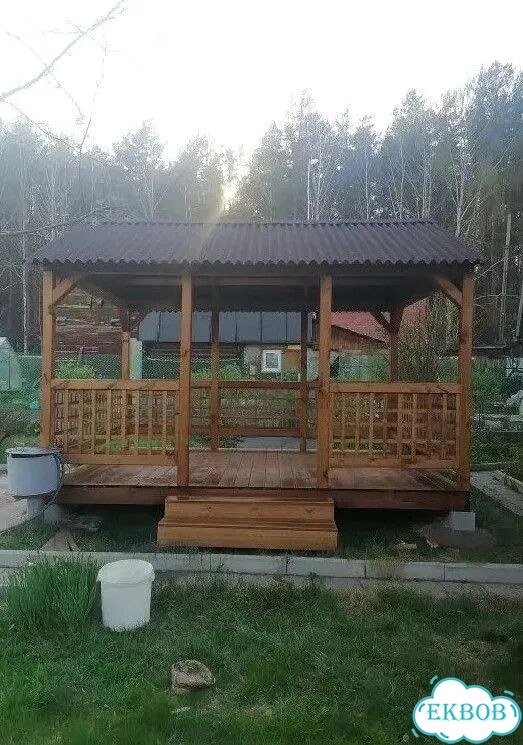 Беседки шатер/домик/с хозблоком фото 10