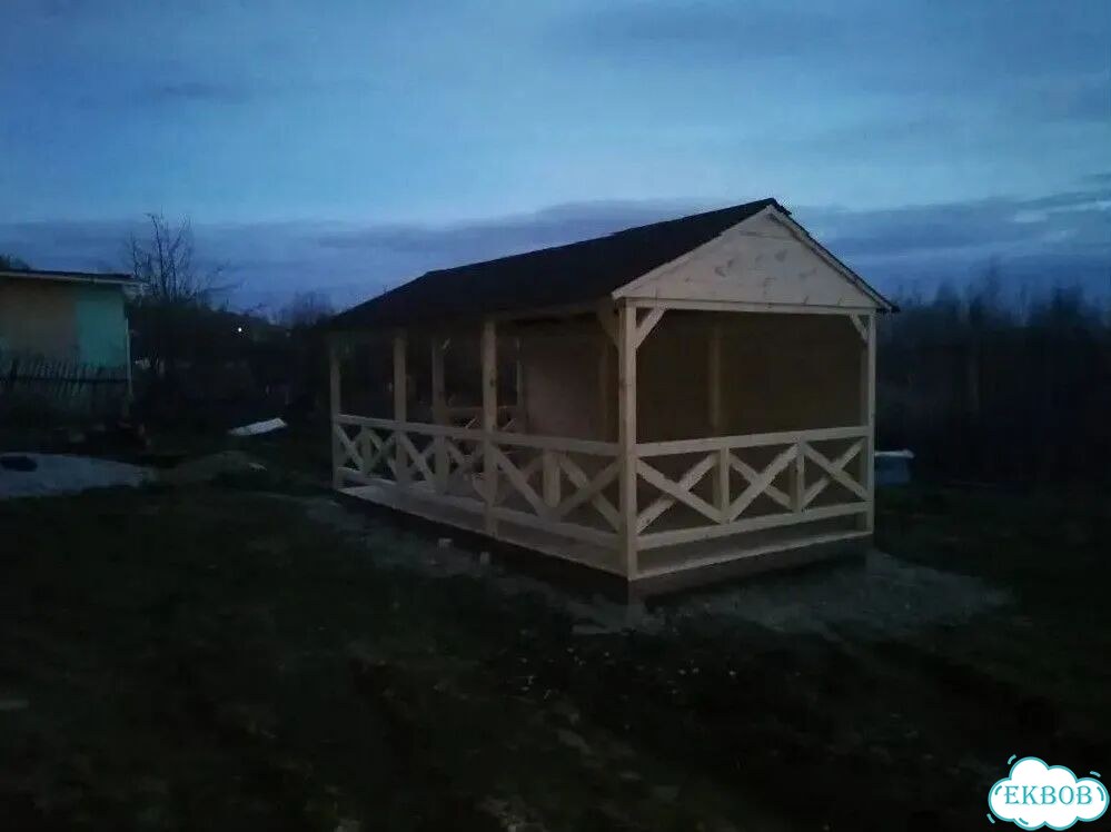 Беседки шатер/домик/с хозблоком фото 7