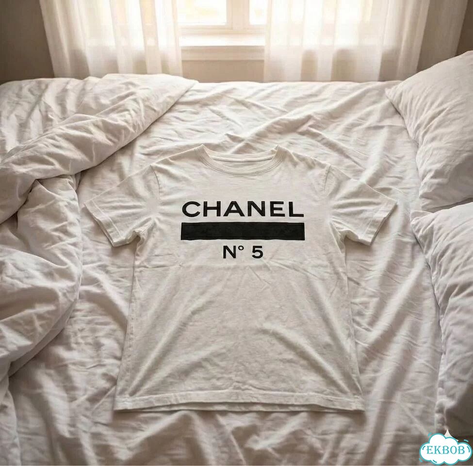 Футболка Chanel stripes N5 хайп 2030 фото 1