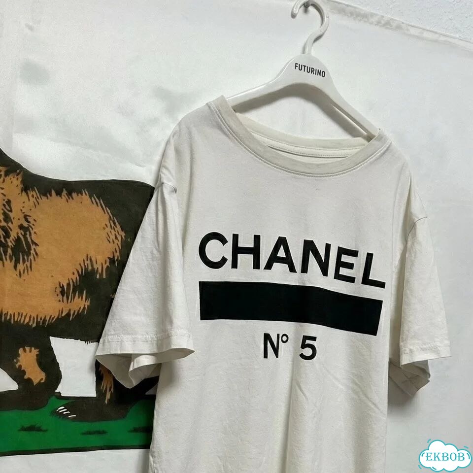 Футболка Chanel stripes N5 хайп 2030 фото 2