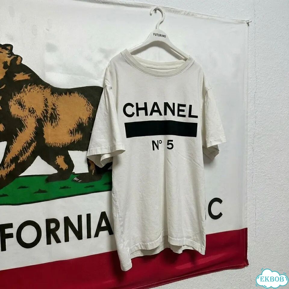Футболка Chanel stripes N5 хайп 2030 фото 3