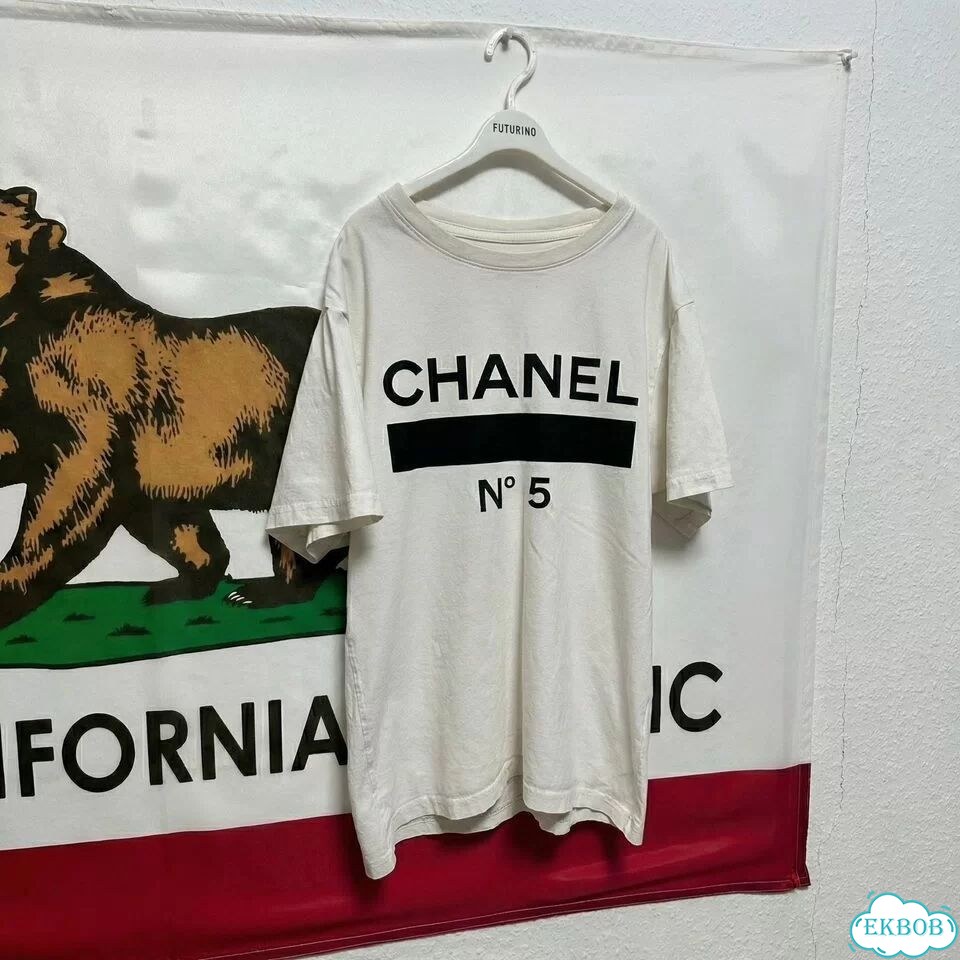Футболка Chanel stripes N5 хайп 2030 фото 4