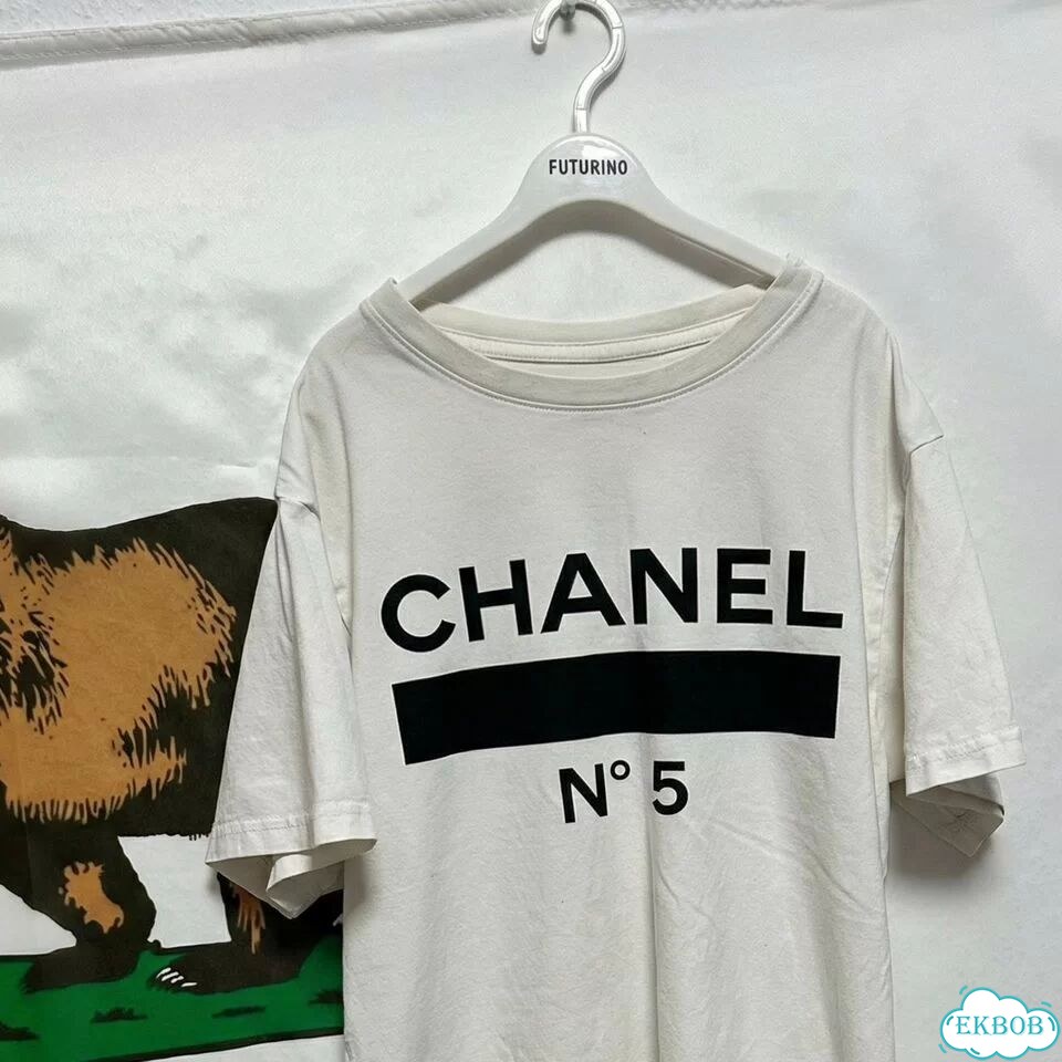 Футболка Chanel stripes N5 хайп 2030 фото 5