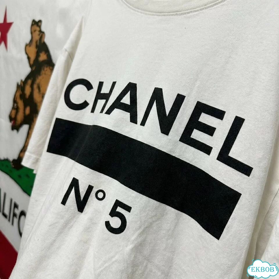 Футболка Chanel stripes N5 хайп 2030 фото 7