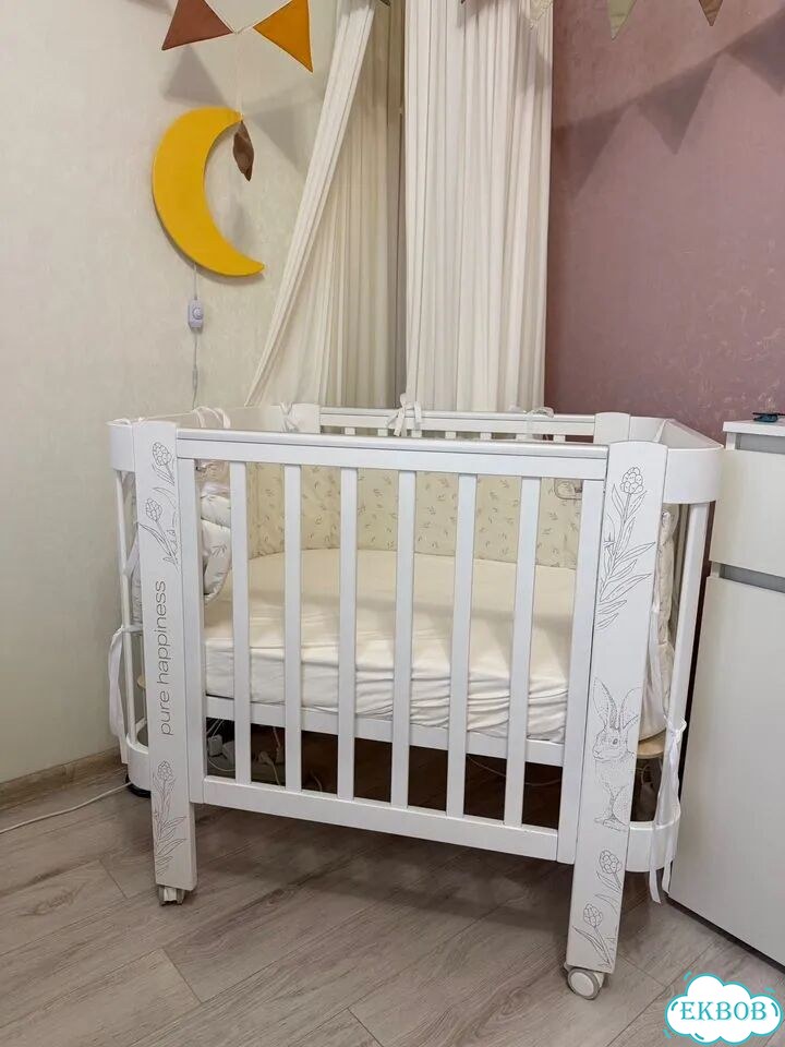 Кроватка happy baby mommy love с расширением фото 1