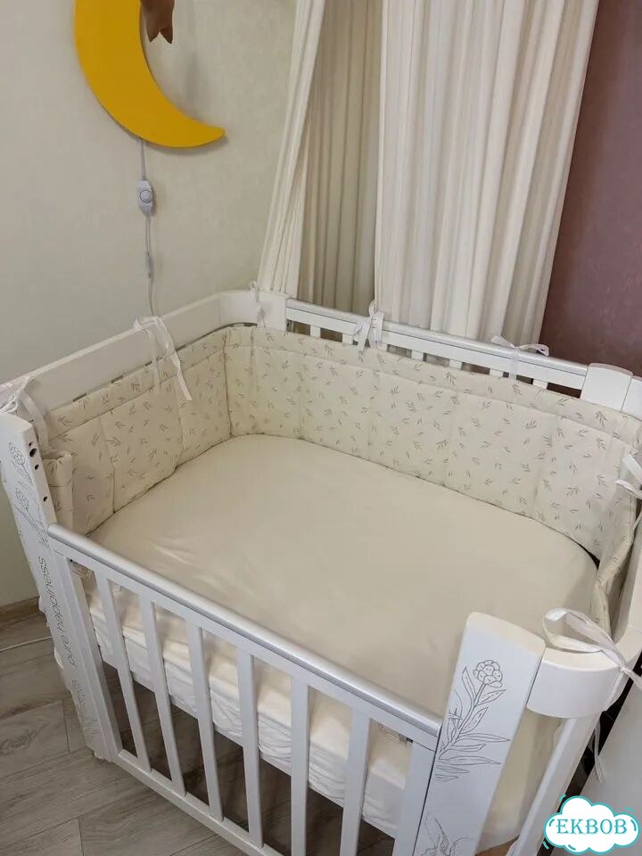 Кроватка happy baby mommy love с расширением фото 2
