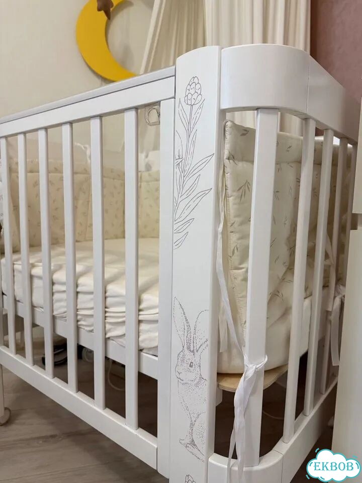 Кроватка happy baby mommy love с расширением фото 3