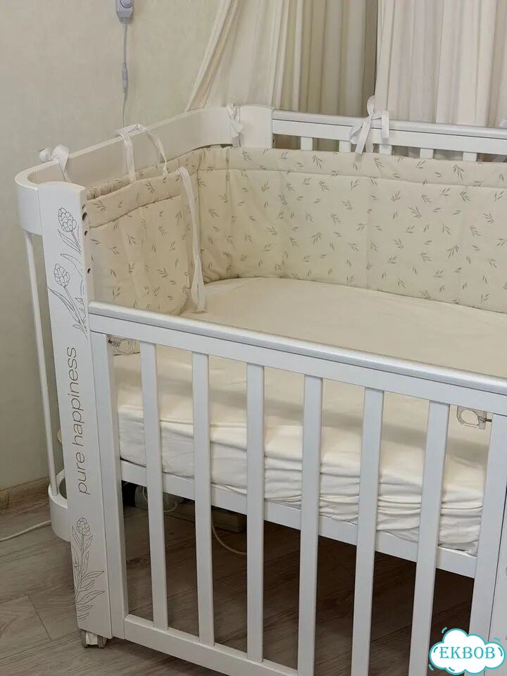 Кроватка happy baby mommy love с расширением фото 4
